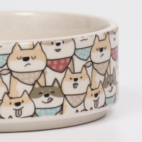 Миска керамическая "Хаски" 200мл, 10,5 х 4 см Миска керамическая "Хаски" 200мл, 10,5 х 4 см