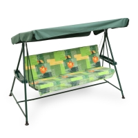 Садовые качели "Касабланка" зеленые, макс. нагрузка 250 кг, 150 х 220 х 120 см