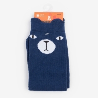 Гольфы детские "Мишка", цвет синий, размер 14-16 Гольфы детские "Мишка", цвет синий, размер 14-16