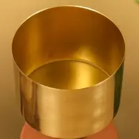 Подсвечник на 1 свечу "Кубок" бисквитный с золотом 10х10х28,5 см