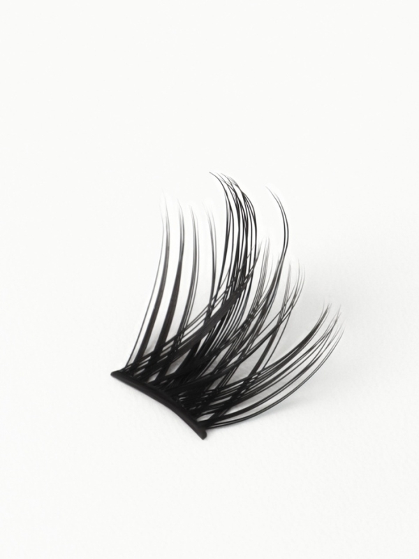 Ресницы накладные пучки АНИМЕ 10/12/14мм нейлон черный п/короб QF