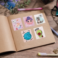 Наклейки детские бумажные, &laquo;Замурчательные истории&raquo;, 11 х 15.5 см, 5 листов