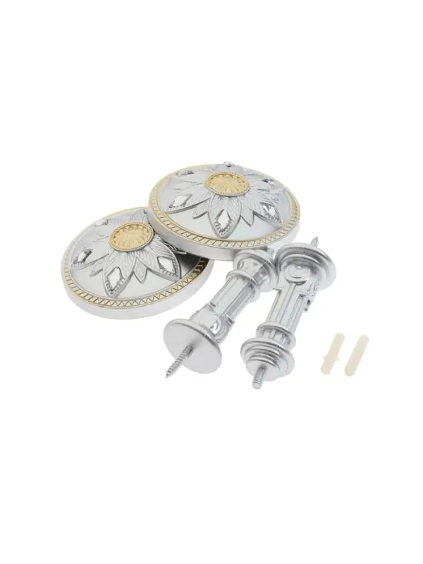 Крючок для штор CAPPIO KS032, d=98 мм, цвет серебро с золотом, 2 шт