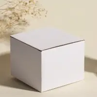 Свеча интерьерная в стакане "Нежно-голубой пион" 11х11х8 см