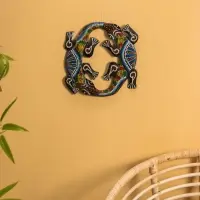 Панно настенное &laquo;Пара ящериц&raquo;, 33&times;33&times;1 см, МДФ, МИКС