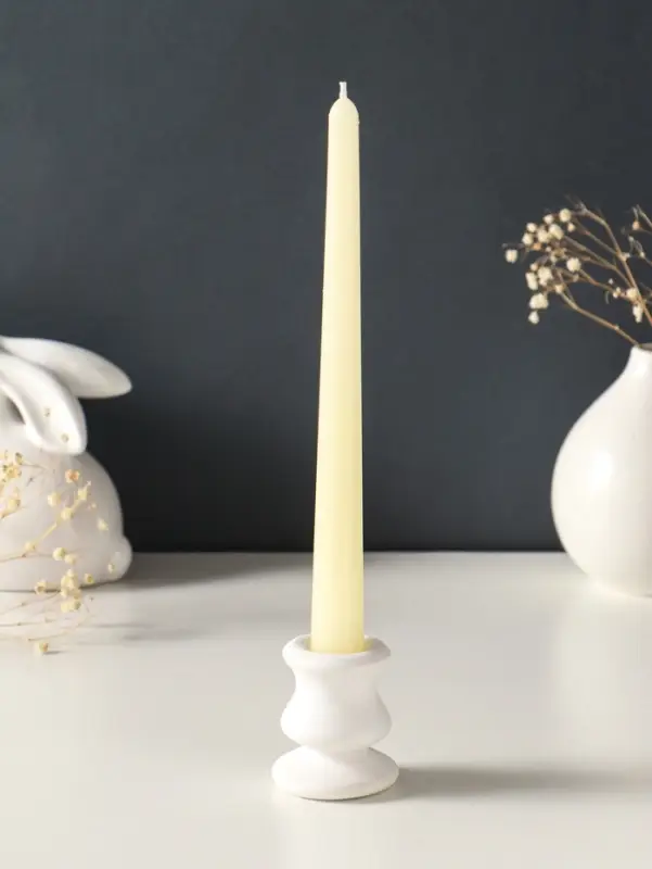 Набор свечей античных, 2,3х 24,5 см, 5 ч, 55 г, 2 штуки, слоновая кость