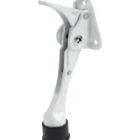 Фиксатор дверной LOCKLAND &ldquo;козья ножка&rdquo;, с автоподъемом, цвет белый