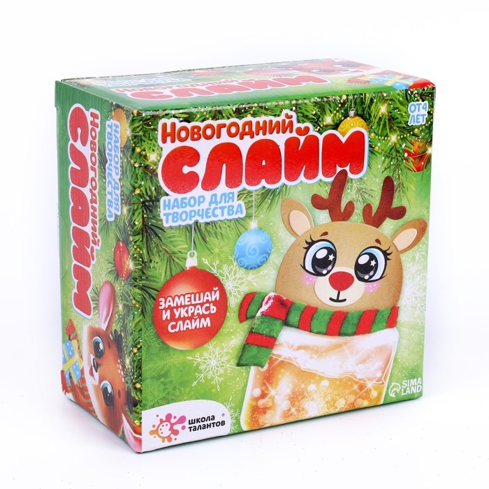 Набор для творчества Новогодний слайм «Олень» Набор для творчества Новогодний слайм «Олень»