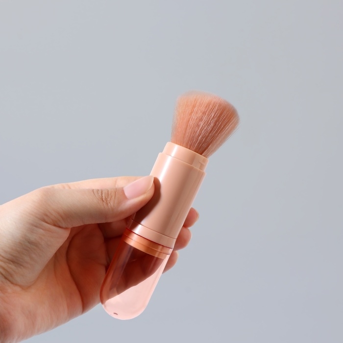 Набор кистей для макияжа, 4 предмета, цвет оранжевый Набор кистей для макияжа, 4 предмета, цвет оранжевый