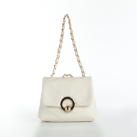 Сумка-мессенджер на клапане, цвет белый Сумка-мессенджер на клапане, цвет белый