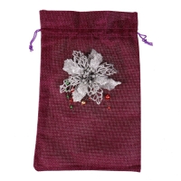 Мешок для подарков, &laquo;Цветок&raquo;, блеск, размер: 19 &times; 27 см, МИКС