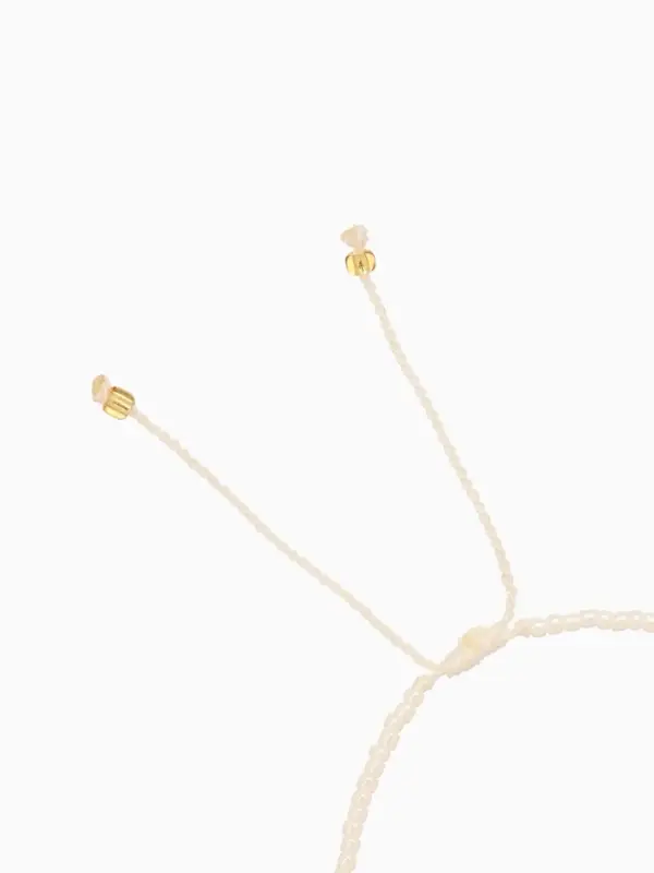 Браслет "Виколия" длина 16 см, цв. белый, золотистый