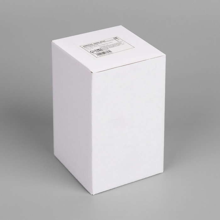 Светодиодная свеча бордовая, 7.5 &times; 12.5 &times; 7.5 см, воск, пластик, батарейки АААх2 (не в комплекте), свечение тёплое белое