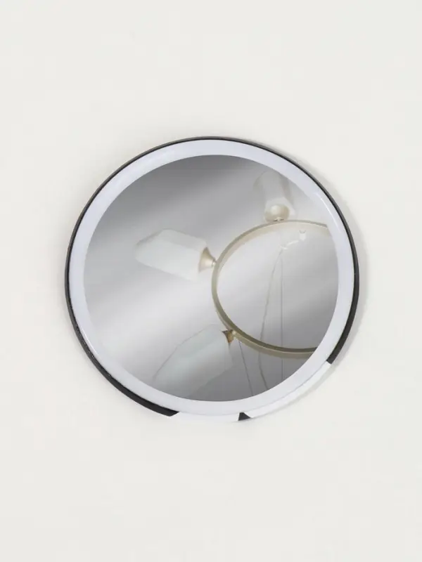 Зеркало карманное &laquo;Гусь&raquo;, d=7 см, чёрное