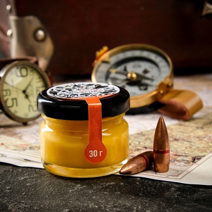 Медовый мусс Медовый мусс "С Днем Защитника Отечества 2", с апельсиновой цедрой, 30 г