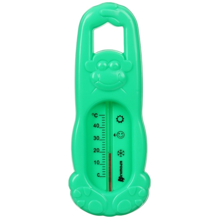 Термометр для ванной &laquo;Обезьянка&raquo;, цвет МИКС желтый/зеленый