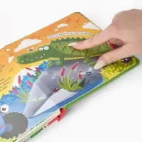 Тактильная книжка "Дружный зоопарк", Синий трактор