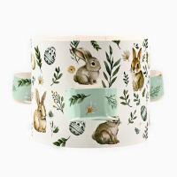 Ободок для кулича с местом под яйца &laquo;Зайки&raquo; на пасху, 41,6 х 10 см