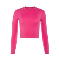 Лонгслив женский MINAKU: Basic line цвет фуксия, р-р 44