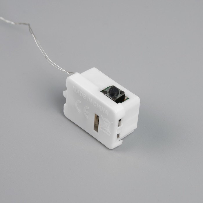 Гирлянда «Нить» 1 м роса. IP20, нить серебристая, 10 LED, 4.6 В, AG13x3 (в комплекте), 3 режима, свечение зелёное Гирлянда «Нить» 1 м роса. IP20, нить серебристая, 10 LED, 4.6 В, AG13x3 (в комплекте), 3 режима, свечение зелёное