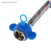 Подводка гибкая AquaKratos, гайка-штуцер, 50 см, нерж.сталь, с ключом для монтажа