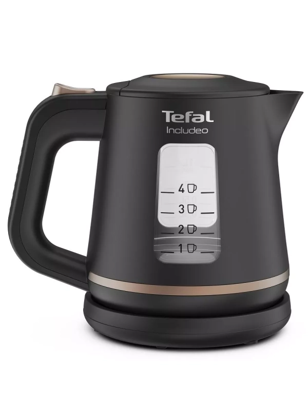 Электрический чайник Includeo KI533811, 1 л, 2400 Вт, черный