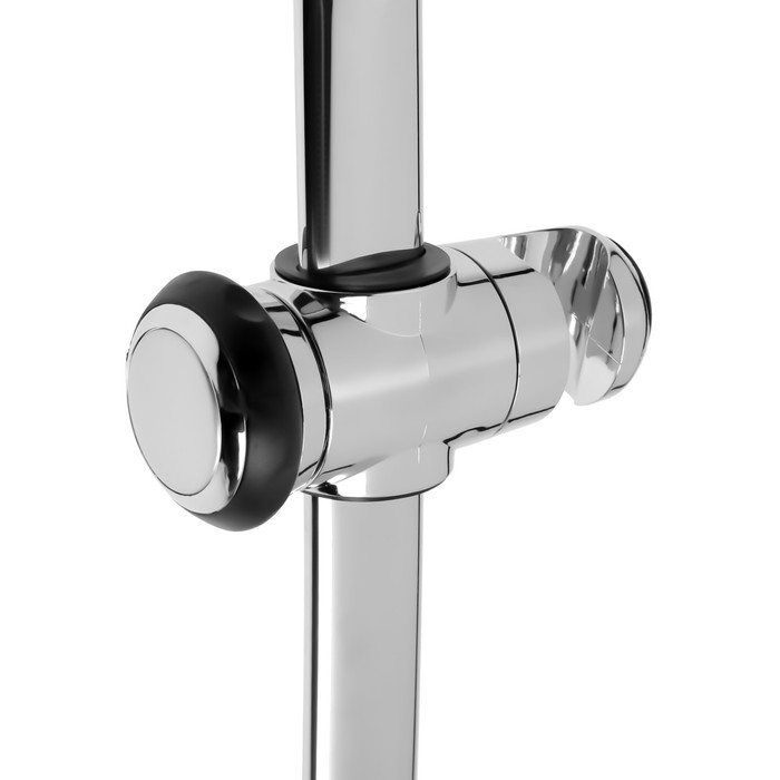 Душевая стойка ZEIN H02, с держателем, изогнутая, хром Душевая стойка ZEIN H02, с держателем, изогнутая, хром