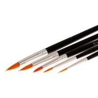 Набор кистей, синтетика, 5 штук, BRAUBERG (круглая, № 1, 2, 3, 4, 5), блистер Набор кистей, синтетика, 5 штук, BRAUBERG (круглая, № 1, 2, 3, 4, 5), блистер