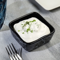 Соусник керамический Дорого внимание &laquo;Мрамор&raquo;, 8,5 х 8,5 х 3,5 см