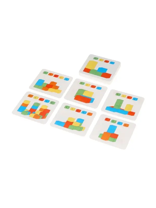 Кубики деревянные 60 штук