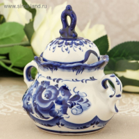 Сахарница &laquo;Анимон&raquo;, 7&times;7&times;14 см, гжель