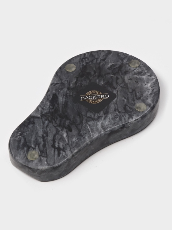 Подставка под ложку из мрамора "Marble", цвет черный