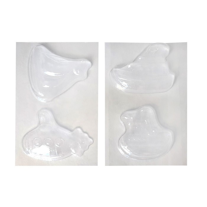 Магниты из гипса под роспись &laquo;Кораблики&raquo;