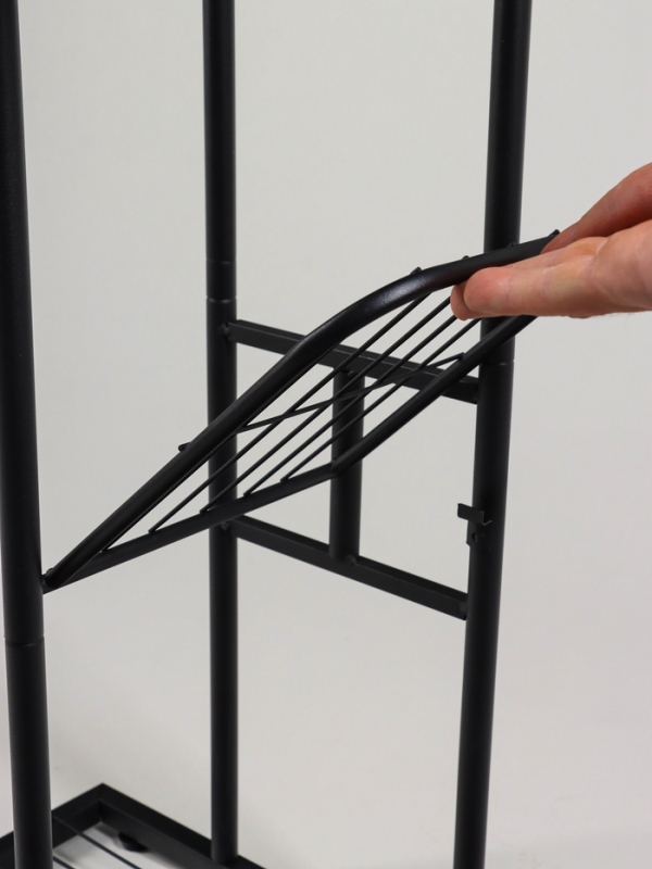 Подставка для цветов Greengo, 3 полки, 43 &times; 22 &times; 57 см, напольная, металл, чёрная