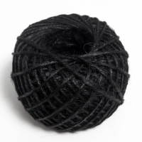 Пряжа 100% джут "Softino Jute Colored" 50м &plusmn;2м чёрный 50 гр