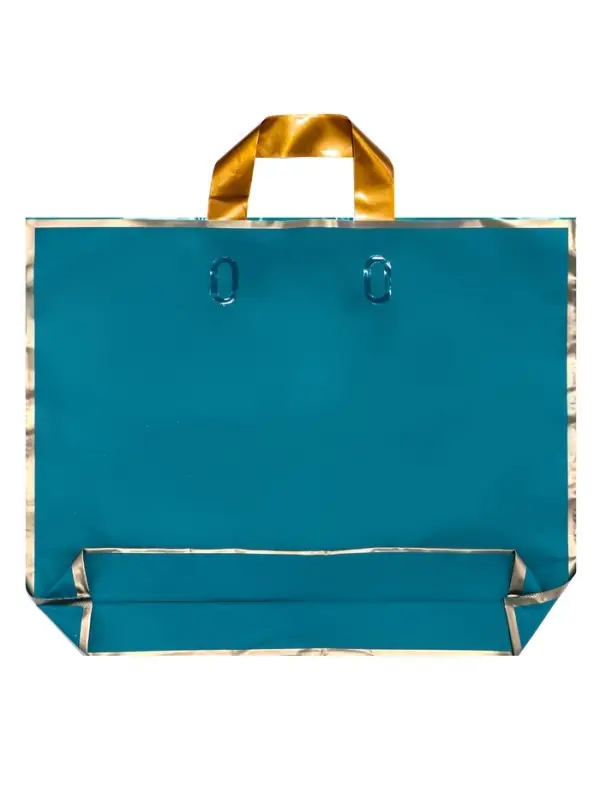 Пакет с петлевой ручкой синий 40 х 31 х 8 см 80 мкм