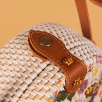 Сумка плетеная ротанг "Бабочки", 15х6х60 см