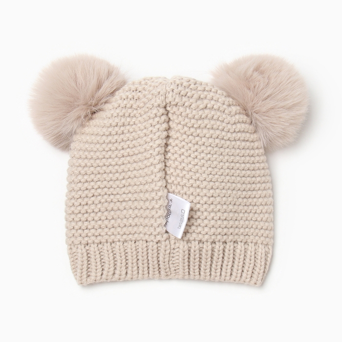 Шапка для малышей Крошка Я р.48-50 бежевый