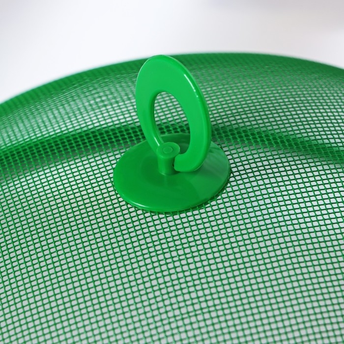 Крышка-сетка для продуктов Доляна &laquo;Вкус&raquo;, d=30 см, зелёная