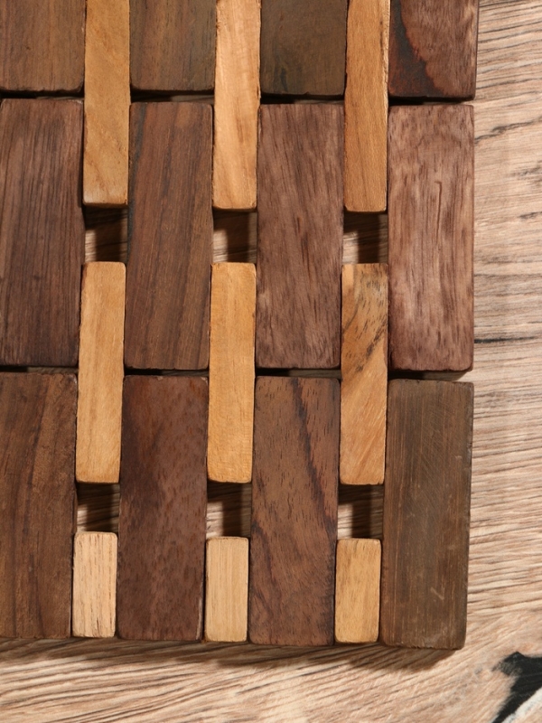 Коврик из тикового дерева, 30х20х0,7 см