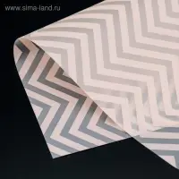 Плёнка матовая с рисунком &laquo;Волна&raquo;, персиковая, 57&times;57 см