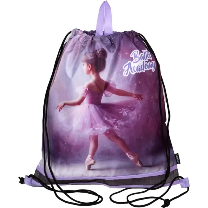 Мешок для обуви, 470х400 мм, deVENTE "Ballet Academy", вставка сетка, для девочки