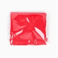 Лоскут ткани длинноворсовый на трикотажной основе, 50х50, цвет красный