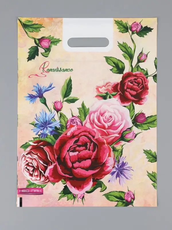 Пакет "Ренессанс, полиэтиленовый с вырубной ручкой 30х40 см, 60 мкм