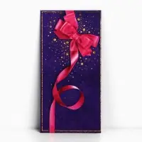 Конверт для денег &laquo;Малиновый бант&raquo;, 16.5&times;8 см