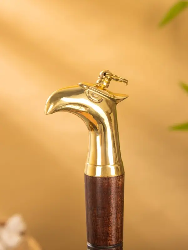 Ложка для обуви "Дельфин" 49 см, латунь, дерево