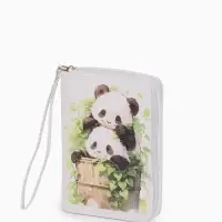 Кошелек дет 07-01-01 Июнь2530 медведь, 12*1,5*9 см, 2 отд+отд/молн, д/карт, белый