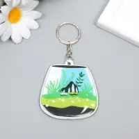 Брелок PVC "Флорариум" 6,2х5,8 см