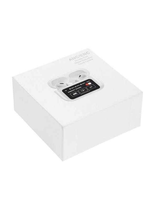 Наушники беспроводные TWS, дисплей, BT5.4, 30/500 мАч, с шумоподавлением, сенсор, белые