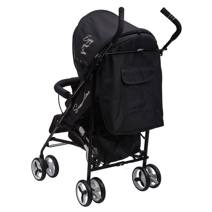 Коляска прогулочная детская Indigo PUNTO, складывается в трость, цвет черный Коляска прогулочная детская Indigo PUNTO, складывается в трость, цвет черный